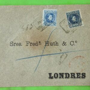 BARCELONA. BARCELONA A LONDRES ( INGLATERRA). AÑO 1903. EDIFIL 248-252.