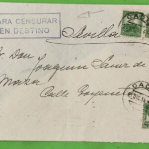 CADIZ. CADIZ A SEVILLA. AÑO 1936.