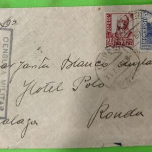 CADIZ. SAN FERNANDO A RONDA (MÁLAGA). AÑO 1937. EDIFIL 823 + LOCAL