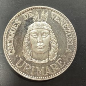 VENEZUELA AÑO 1959 CACIQUES DE VENEZUELA "URIMARE". PESO 15 GR