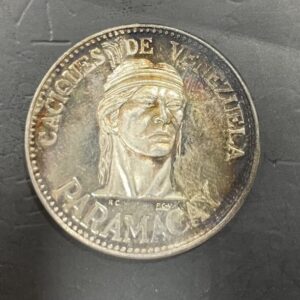 VENEZUELA   AÑO 1959   CACIQUES DE VENEZUELA "PARAMACAY". PESO 15 GR