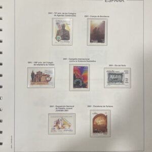 ESPAÑA. AÑO 2001. COLECCION COMPLETA DE SELLOS, HOJAS BLOQUES