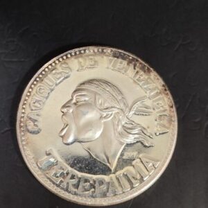 VENEZUELA. AÑO 1959. CACIQUES DE VENEZUELA " TEREPAIMA ". PLATA 999. PESO 15 GR