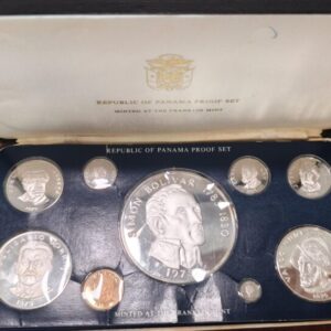 PANAMA. AÑO 1975. SERIE DE 9 MONEDAS EN CALIDAD PROOF.