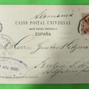 CORDOBA A BERLIN (ALEMANIA). AÑO 1899.