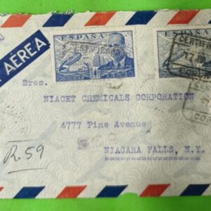 CORUÑA A NUEVA YORK (EEUU). AÑO 1945.