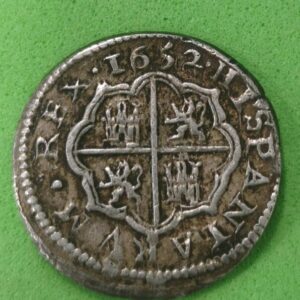 AÑO 1652.  FELIPE IV. 1 REAL PLATA. PESO 3,7 GR