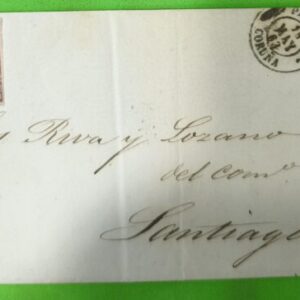 CORUÑA (PADRON) A SANTIAGO. AÑO 1863.