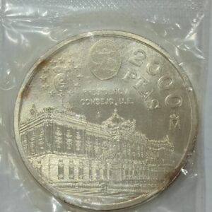 AÑO 1995. 2000 PTAS PLATA " PRESIDENCIA CONSEJO U.E ". PESO 18 GR