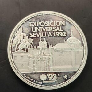 ESPAÑA AÑO 1992 MEDALLA DE PLATA (925) " EXPO 92 "