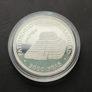ESPAÑA AÑO 1996 2000 PTAS PLATA (925) PATRIMONIO DE LA HUMANIDAD " PALENQUE "