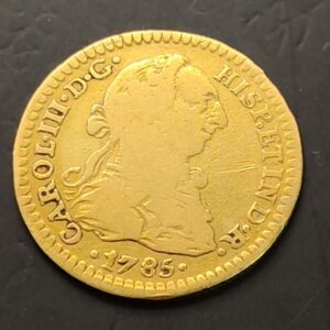 AÑO 1785.  CARLOS III. 1 ESCUDO ORO. PESO 3,3 GR