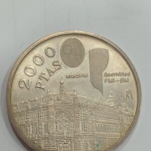 AÑO 1994 , 2000 PTAS PLATA " ASAMBLEA FMI-BM ". PESO 18 GR
