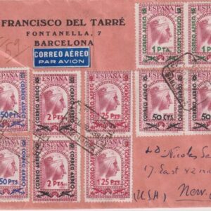 BARCELONA A NUEVA YORK (EEUU). AÑO 1938.