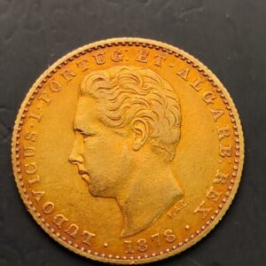 PORTUGAL. AÑO 1878. LUIS I. 2000 REIS ORO. PESO 3,5 GR