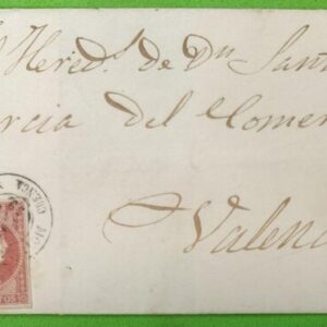 CUENCA (MOTILLA DEL PALANCAR) A VALENCIA. AÑO 1859.