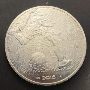 FRANCIA. AÑO 2016. 10 EUROS PLATA (333) " EUROCOPA 2016 ". PESO 17 GR