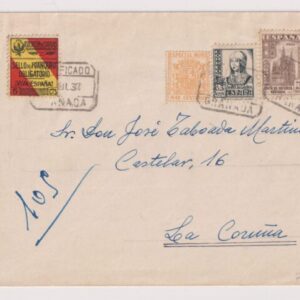 GRANADA A LA CORUÑA. AÑO 1937.-