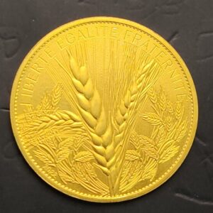 FRANCIA.  AÑO 2022. 250 EURO ORO (999) " LIBERTAD , FRATERNIDAD, IGUALDAD". PESO 3,00 GR