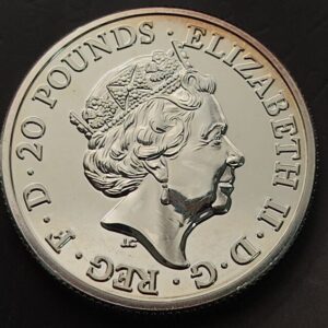 GRAN BRETAÑA. AÑO 2016.  20 LIBRAS PLATA (999) " NAVIDAD 2016 ". PESO 15.71 GR