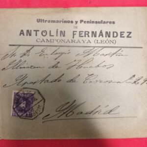 LEON. (CAMPONARRAYA) A MADRID. AÑO 1906.