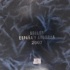 AÑO 2007. LIBRO DE CORREOS CON TODOS LOS SELLOS DE ESPAÑA Y ANDORRA.