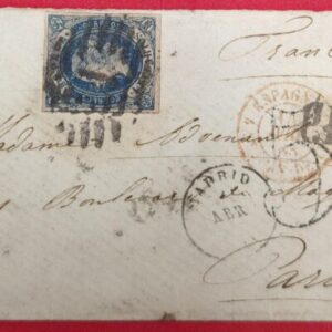 MADRID A PARIS. AÑO 1863.-
