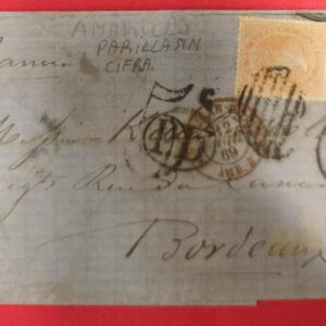 1869.- MADRID A BURDEOS (FRANCIA). AÑO 1869.-
