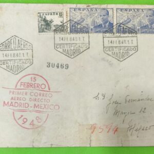 MADRID A MEXICO. AÑO 1948
