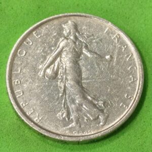 FRANCIA. AÑO 1964.- 5 FRANCOS PLATA (835) "LA SEMBRADORA". PESO 12 GR
