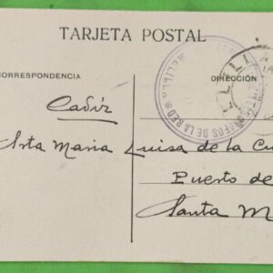MELILLA A PUERTO DE SANTA MARÍA (CÁDIZ). AÑO 1915.-