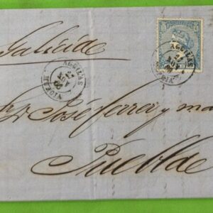 MURCIA (AGUILAS) A PUEBLA DEL CARAMIÑAL (LA CORUÑA). AÑO 1866.-