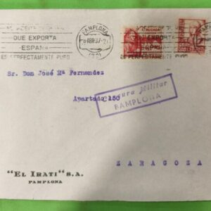 PAMPLONA A ZARAGOZA. AÑO 1937.-