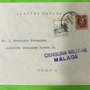 MÁLAGA A HUELVA. AÑO 1937.-