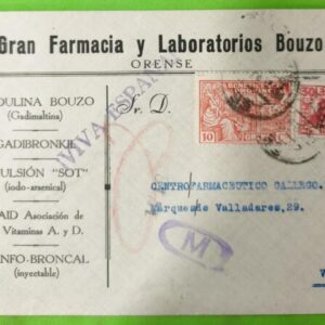 ORENSE A PONTEVEDRA (VIGO). AÑO 1937.