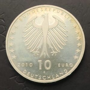 ALEMANIA AÑO 2010. 10 EUROS PLATA (925) " 100 ANIVERSARIO KONRAD ZUJE ". PESO 18 GR