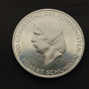 ALEMANIA AÑO 2010. 10 EUROS PLATA (925) " BICENTENARIO NACIMIENTO ROBER SHUMAN". PESO 18 GR