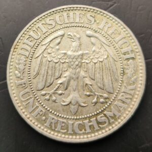 ALEMANIA IMPERIO AÑO 1928 (A) 5 MARCOS PLATA BERLIN (500)