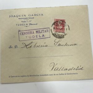 NAVARRA (TUDELA) A VALLADOLID. AÑO 1938