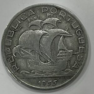 PORTUGAL. AÑO 1959. 10 ESCUDOS PLATA ( 680 ) . PESO 12,45GR