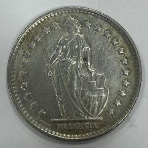 SUIZA. AÑO 1960. 1 FRANCO. PLATA(835) PESO 5GR