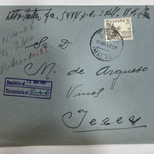 MALAGA (TEBA) A JEREZ DE LA FRONTERA (CÁDIZ) . AÑO 1948