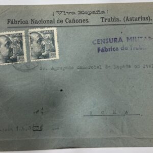 ASTURIAS (TRUBIA) A ROMA (ITALIA). AÑO 1940