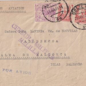 MELILLA / PALMA DE MALLORCA.  AÑO 1937.-