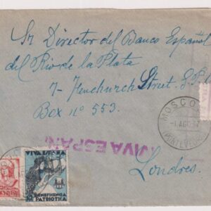 PONTEVEDRA (MOSCOSO) A LONDRES (INGLATERRA). AÑO 1937.-