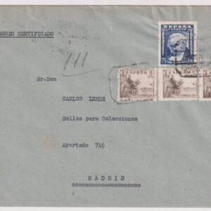 SANTANDER (TORRELAVEGA) A MADRID.  AÑO 1945.-
