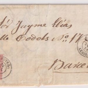LERIDA (CERVERA) A BARCELONA.- AÑO 1859.