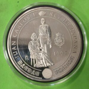 AÑO 1997. 10.000 PTAS PLATA "CASA DE BORBON". PESO 168,75 GR