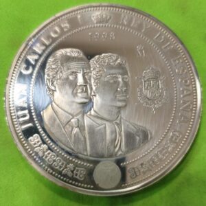 AÑO 1998. 10.000 PTAS PLATA (925) CASA DE BORBON. PESO 168,75 GR OFERTA
