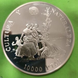 AÑO 1996. 10.000 PTAS PLATA FRANCISCO DE GOYA. PESO 168,75 GR